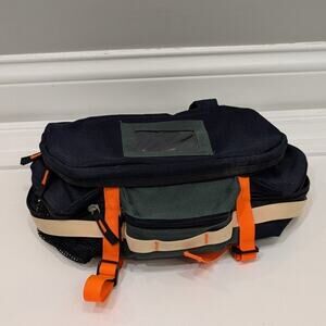 Gap Travel Hiking Fanny Pack Blue Green Orange Pockets Zippers - OS